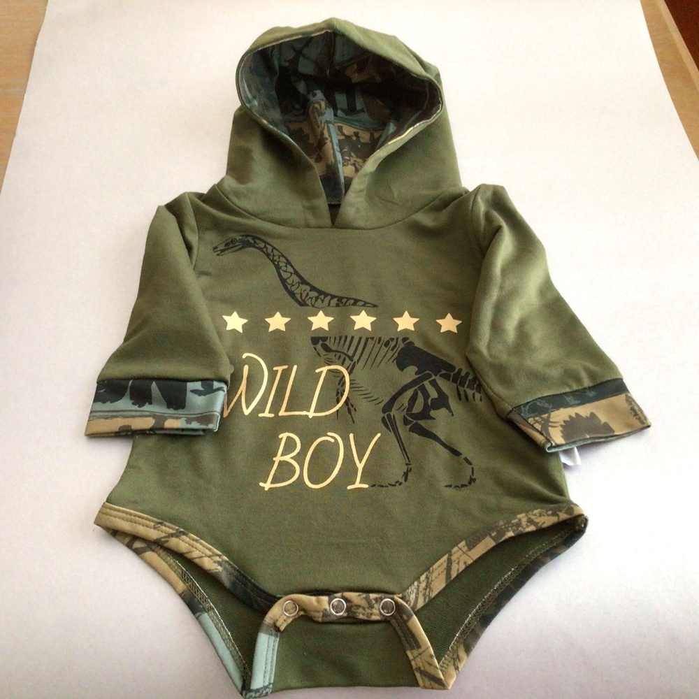 Synpos Baby Boy Suit 2PC Set dinosaur print